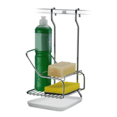 Porta Detergente Sabão e Esponja Para Barra Cromado - Ela Decora